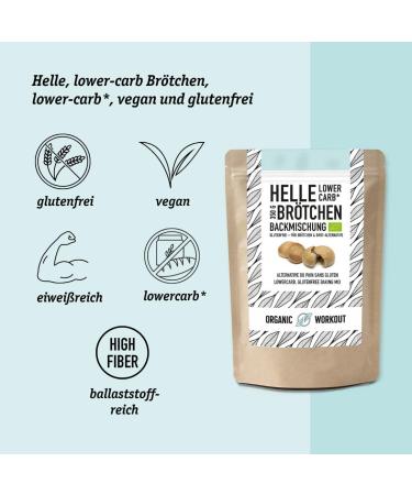 Organic Vegan Helle Lower-Carb Sourdough Buns (2x350g) - Gluten-Free Protein-Rich Cereals-Free Country Bread for Healthy Workouts - Buy Online on SooperMarket.com