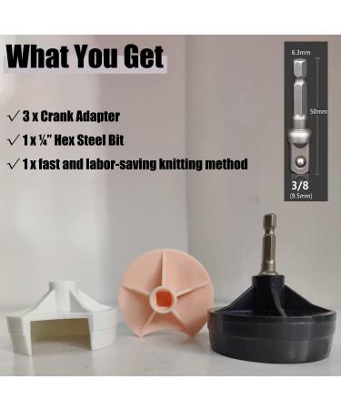 Knitting Machine Drill Attachment for Sentro - Quick Knit Power Adapter - Compatible with Sentro and Jamit Loom Machines - Buy Online on SooperMarket.com