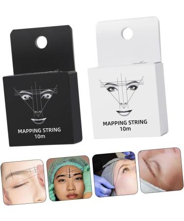 Angoily 2pcs Ink Eyebrow Makeup Stencil Makeup Brow Ruler Cosmetics Accessory Wire Box Draw a Line - Buy Online on SooperMarket.com