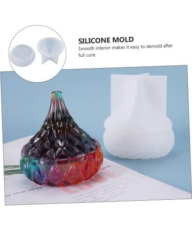 STOBOK 2pcs Box Storage Box Mold Silicone Molds Diy Silicone Mold Epoxy Diy Supplies Water Drop Storage Jar - Buy Online on SooperMarket.com