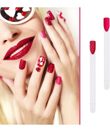 100 PCS Transparent Nail Swatches Sticks Fan-shaped Polish Display Board for Nail Art Tips Practice - Buy Online on SooperMarket.com