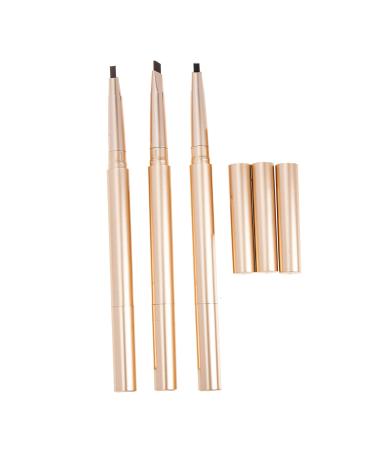 CANIGHT 3pcs Double Ended Eyebrow Pencil Brow Pencil Black Makeup Pen for Eyebrow Makeup Eyebrow Pencil Abs