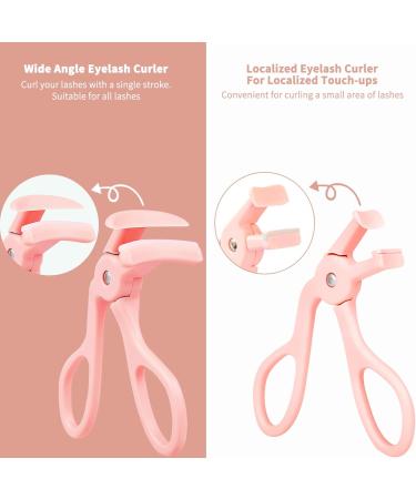 Buy 2 Style Eyelash Curler - Quick 5-Second Curling with Extra Silicone Pads - Perfect Long-Lasting Curls in Pink - International Shipping Available - Buy Online on SooperMarket.com