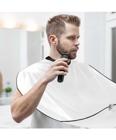 Catime Beard Shave Apron - 2-Pack Waterproof Cloaks for Men | Black & White Razor Gifts - Buy Online on SooperMarket.com
