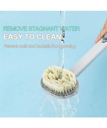 BTSEURY Long Handle Liquid Bath Brush - Detachable Exfoliating Body Scrubber and Soap Dispenser (Yellow) - Buy Online on SooperMarket.com
