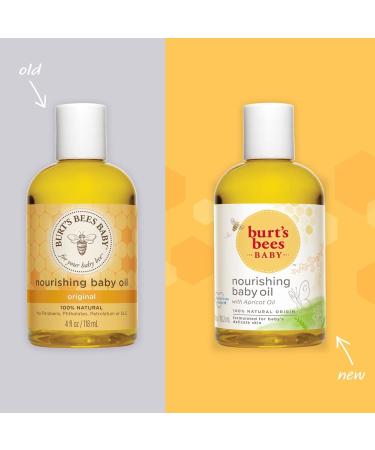 Burt's Bees Baby Oil 4 Fl Oz (Pack of 3) - Nourishing 100% Natural Skin Care - Buy Online on SooperMarket.com