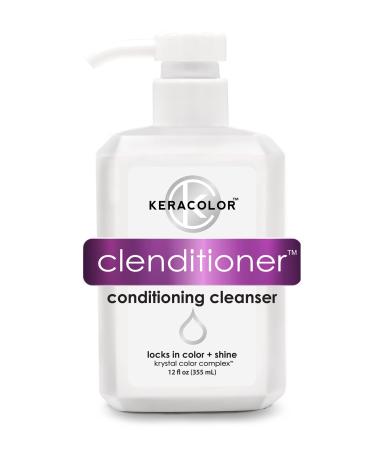 Keracolor Clenditioner Cleansing Conditioner Color Safe Prevents Fade - Replaces Your Shampoo, Keratin Infused (2 sizes) 12 Fl Oz (Pack of 1)