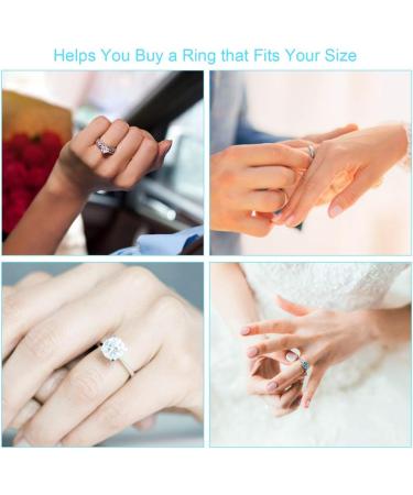 Ring Sizer Measuring Tool Set - 27 PCS Premium Ring Measurement Kit | US Ring Size 0-13 with Half Size | Includes 1 PCS Finger Ring Sizing Measure Gauge by UUBAAR - Buy Online on SooperMarket.com