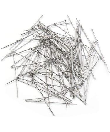 DanLingJewelry 304 Stainless Steel Flat Head Pins 1.97 Inch (50mm) - 23 Gauge - Pack of 100 - Jewelry Making Essentials - Buy Online on SooperMarket.com