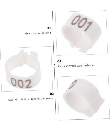 Yardwe 300 Pcs Pigeon Anklet Chicken Drumsticks Tag Plastic Foot Ring for Pigeon Poultry Pen Parrot Baby 1.3X1.3CMx3pcs Whitex3pcs - Buy Online on SooperMarket.com