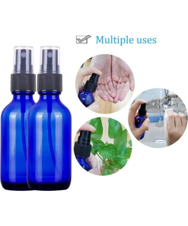 Buy 60ml Blue Spray Bottles - Refillable Travel Fine Fog Spray for Hair Cleaning & Aromatherapy (2-Pack) - Buy Online on SooperMarket.com