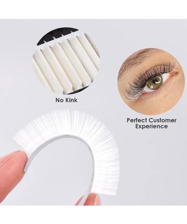 Colored 13mm White D Curl Easy Fan 0.07mm Eyelash Extensions - Self Premade Volume Lash Supplies - Buy Online on SooperMarket.com