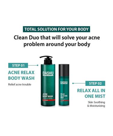 Dashu Daily Acne Relax Body Wash 16.9fl oz - Cooling Acne Treatment - Buy Online on SooperMarket.com