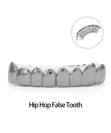 18K Gold Lower Teeth Hip Hop Grills - Halloween Festival Decoration Accessory for Men & Women (Black) - Buy Online on SooperMarket.com