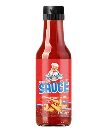 Franky's Bakery delicious sauces 375ml (ketchup) - healthy sauces with delicious taste and significantly fewer calories - classic grill sauces in different flavors ketchup 375 ml (1 Pack)