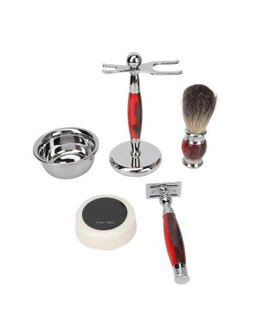 Luxury Retro Bortet Partial Shaving Set for Men - Stainless Steel Razor Brush Soap & Bowl - Premium Wet Shaving Experience - Buy Online on SooperMarket.com
