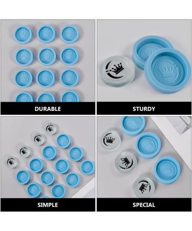 MAGICLULU 12 Pcs Mold Checkers Resin Silicone Baking Silicone Chess Moulds Doll Bath Tub Small Stainless Steel Bowls De para Gelatinas Baking Tool Baking Fondant Silica Gel Manual 3.5X3.5X0.8CMx2pcs Bluex2pcs - Buy Online on SooperMarket.com