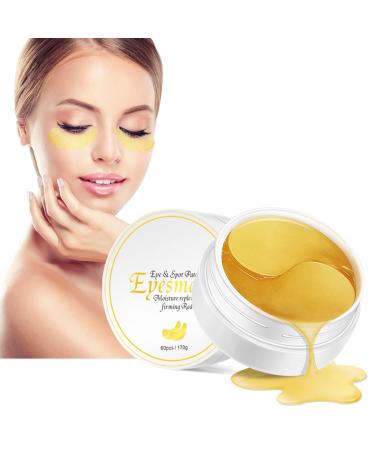 Eye Patches for Puffy Eyes  Gold Eye Mask (30 Pairs)  Eye Masks for Dark Circles Treatments  Replenishment  Anti-Aging  Firming Eye  Improves Eye Bags  Reducing Fine Lines  Refresh Eye Skin