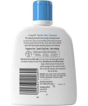Cetaphil Gentle Skin Cleanser Travel-Size 118ml Soap-Free Face & Body Wash Hydrates Dry Normal & Sensitive Skin With Niacinamide Vegan Friendly 118 ml - Buy Online on SooperMarket.com