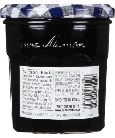 Bonne Maman Blackberry Jelly 370g - Pack of 4 - Buy Online on SooperMarket.com