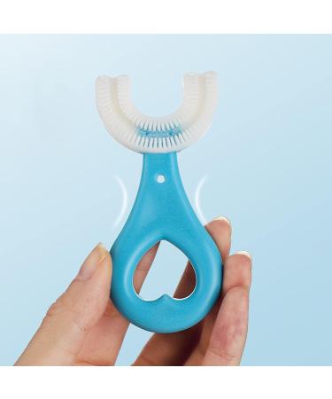 4 Pcs Kids U-Shaped Toothbrush - Food Grade Soft Silicone Brush Head 360 Oral Teeth Cleaning Design for Toddlers and Children 4 Pcs C Ellipse - Buy Online on SooperMarket.com