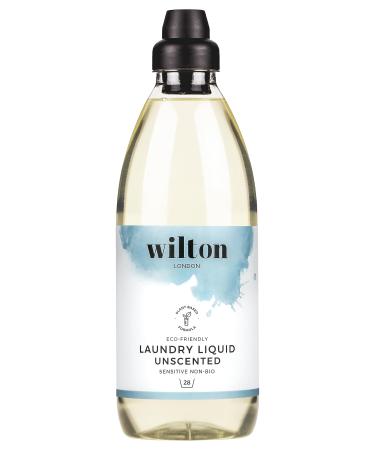 Wilton London Eco Friendly Unscented Laundry Liquid 28 Washes - Non-Bio - Plant-based and Biodegradable Laundry Detergent - No Fragrance - Made in UK - 1 Litre Unscented 1.00 l (Pack of 1)