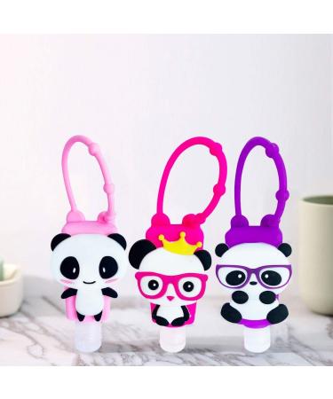 Ulife Mall Portable Children Travel Bottles Set - 6x30ml Refillable Empty Containers for Hand Sanitizer & Soap - Back to School Panda Design - Buy Online on SooperMarket.com