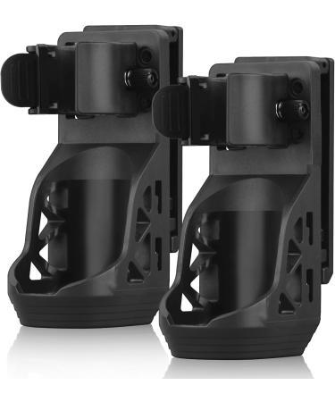Ultrafire W66 Tactical flashlight holster keeper 2-pack rotatable flashlight bracket holder Pouch for belt with lever side closure system for flashlights with 0.9 "-1.2" diameter
