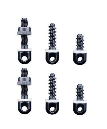 SHWEAPY Sling Swivel Studs Wood Screw Studs,6PCS Gun Sling Mounting Kit (3)
