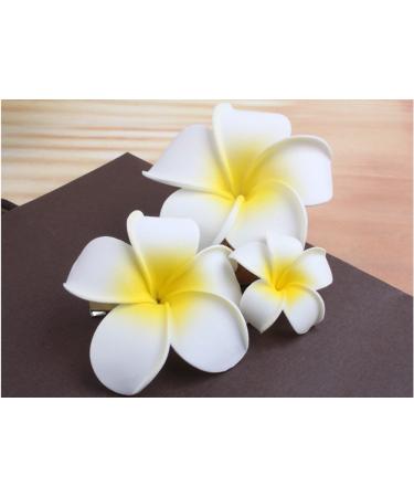 cuhair(TM) 3pcs Plumeria Women Girls Hair Clip Hairpins Hairclip Hair Accessories