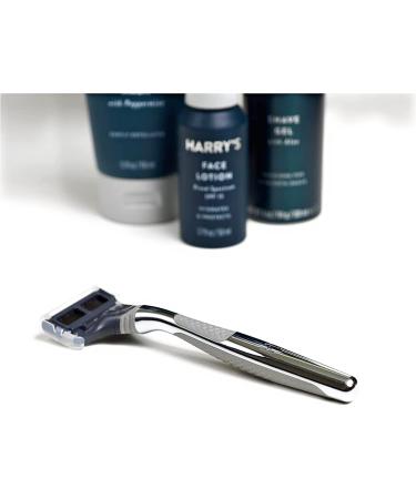 Harry's 5-Blade Men's Razor - Chrome Edition Handle with 2 Refills - Buy Online on SooperMarket.com