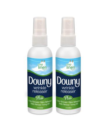 Downy Wrinkle Releaser, Travel Size, Cruise Accessories, Crisp Linen Scent 3 fl oz - 2 Pack
