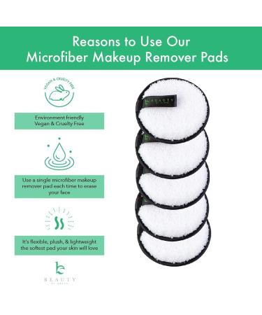 Reusable Makeup Remover Pads 5 Pack - Eco-Friendly Makeup Eraser Cloth for Gentle Face Cleansing - Buy Online on SooperMarket.com