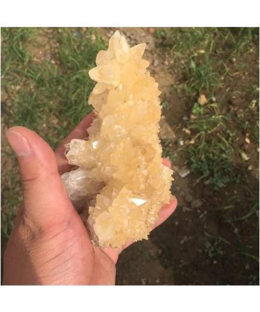 Meditation Home Decor Natural Yellow Calcite Quartz Crystal Ornaments Stone Meditation Reiki 1pc - Buy Online on SooperMarket.com