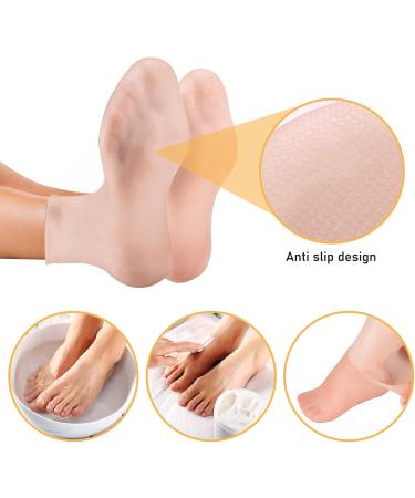 Shop Sunoya Moisturizing Socks - 3 Pairs of Silicone Anti-Slip Foot Spa Gel Socks for Dry Cracked Feet | International Shipping Available - Buy Online on SooperMarket.com