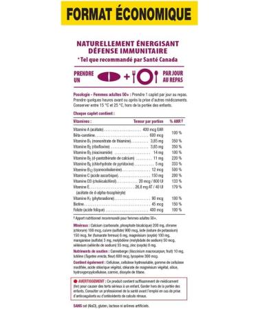 Jamieson 100 percent Complete Multivitamin for Women 50 plus - Value Size 150 Caplets 150 Count (Pack of 1) - Buy Online on SooperMarket.com