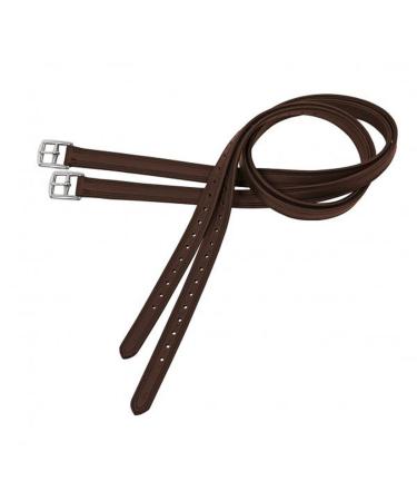 Solibel BUSSE stirrup leathers Soft-Curved dark brown fitting: stainless steel length 140 cm