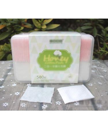 Portable Cleansing Cotton Finger Sleeve Design Ultra-thin Combination 580pcs Cotton Pad Puff Daily Tools White Pink Daily Makeup Cotton Pad Soft Comfortable (Color : A) - Buy Online on SooperMarket.com