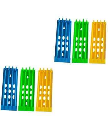 Angoily 6 Pcs Pigeon Ring Stand Training Band Holder Bird Ring Holder Chicks Foot Rings Stand Place Holder Chicken Labels Pigeon Leg Ring Organizer Racing Pigeon Ring Multicolor Plastic 20x7cmx2pcs As Shownx2pcs