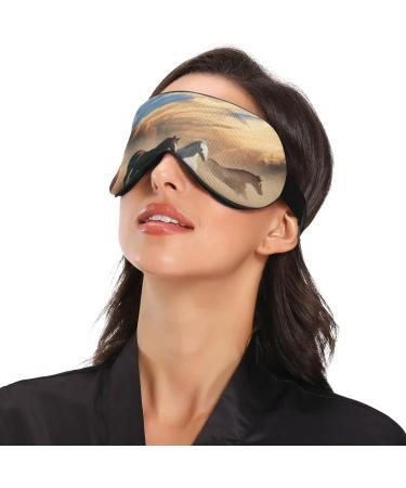 WELLDAY Running Horse Sleep Mask - Adjustable Blindfold for Men and Women - Buy Online on SooperMarket.com