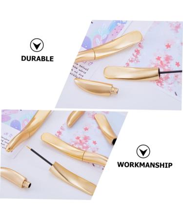 MUSISALY 18 Pcs Eyeliner Empty Tube oil Lash Serum DIY Tube Cosmetics Eyelash Oil Tubes Wand Golden Pp - Buy Online on SooperMarket.com