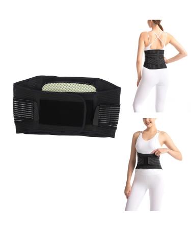 Cacacook Lordosis support waist support belt convenient stretch mesh belts steel plate support double compression waist belt with warm upholstery M 55 65 kg/121.3 143.3 LB