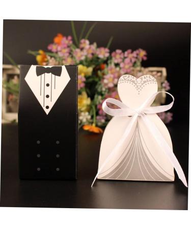 Healeved 120 Pcs Deep Impression Bag Delicate Patterns Wedding Candy Case Candy Box Bride Box Paper - Buy Online on SooperMarket.com