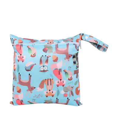 Baby Diaper Bag Wet Dry Bag Baby Nappy Organizer Bag Waterproof Zipper Bag Washable Reusable Baby Cloth Wet Bag (Color 10 M) Color 10 M