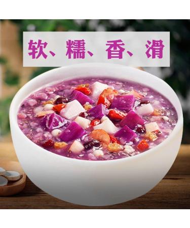 Purple potato and konjac cereal 500g/can food substitute Congee Sweet potato konjac flour healthy and nutritious breakfast porridge instant brewed Grain oatmeal powder Chinese snack gift pack (3can) - Buy Online on SooperMarket.com