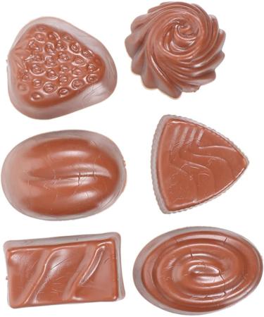 HOMSFOU 24 Pcs Simulation Chocolate Decorative Chocolate Decor Fake Candy Cake Decorating Fake Cookies Kids Bulk for Desserts Desktop Fake Chocolate Artificial Children's Products Pvc 3d Coffeex4pcs 3.9X2.8X1.8CMx4pcs - Buy Online on SooperMarket.com