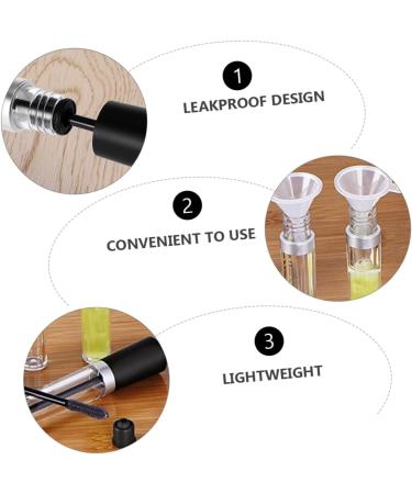 PLAFOPE 6pcs Eyelash Solution Bottle Portable Bottle Mascara Vials Bottle Empty Mascara Tube Plastic - Buy Online on SooperMarket.com