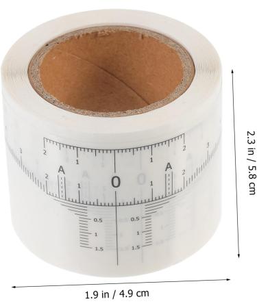 WOONEKY 2 Rolls Adhesive Brow Ruler Stickers Eyebrow Measuring Sticker Makeup Supplies White - Buy Online on SooperMarket.com