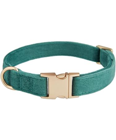 YUDOTE Ultra-Soft Natural Cotton Dog Collar for Large Dogs with Sensitive Skin - Green L (1 Pack) - Buy Online on SooperMarket.com