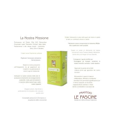 Le Fascine 100% Italian Bio-Pugliese Olive Oil - Premium Peranzane Variety 3L Can for International Shipping - Buy Online on SooperMarket.com
